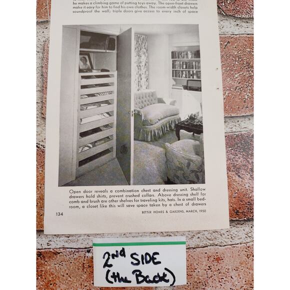 1950 Closets for Men Only Vtg Print Article by John‎ Mack Carter - Double Sided - Picture 9 of 11